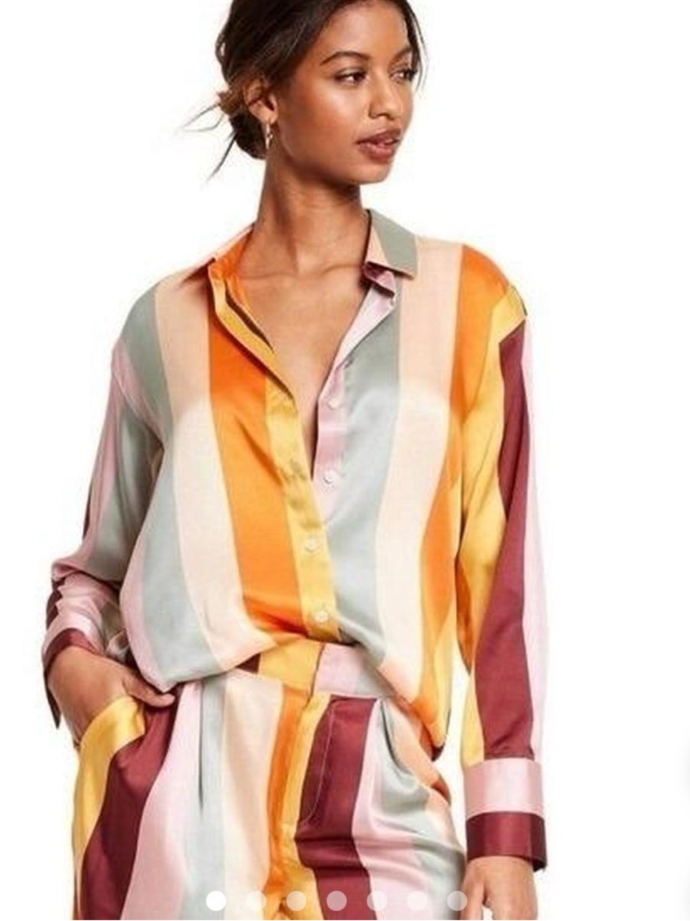 NWT Fe Noel x Target Set - Striped Blouse and Pants Size S